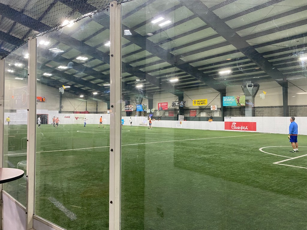 indoor soccer game